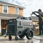 Low-Noise Diesel Portable Air Compressor for Residential Work Projects
