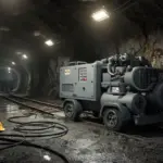 Low Noise Mining Air Compressor for Underground Tunnel Construction