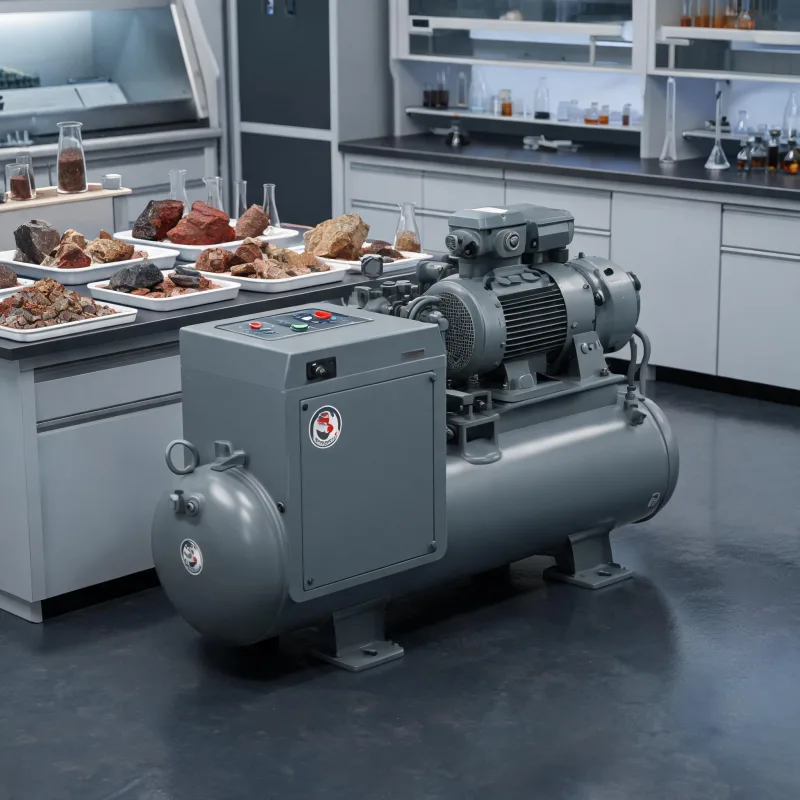 Mine Special Oil Free Air Compressor for Ore Sample Laboratory Use
