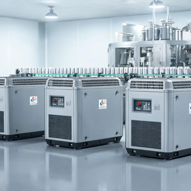 Multi-Machine Parallel Oil-Free Compressor Beverage Canning Factory Case