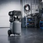 New Air Compressor Product Release News – New Compact Vertical Air Compressor for Small Shops