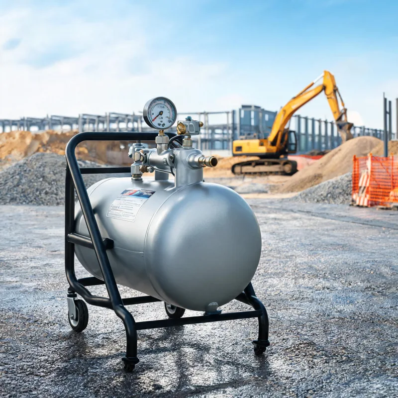 Portable Small Air Receiver Tanks for Mobile Diesel Compressor Units