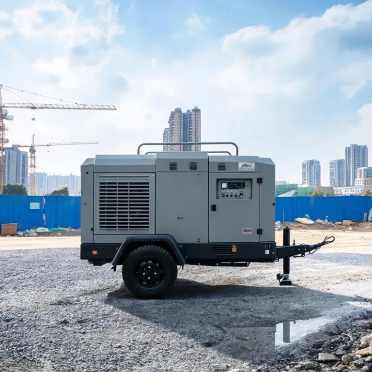 Silent Box Type Diesel Mobile Air Compressor for Urban Municipal Construction