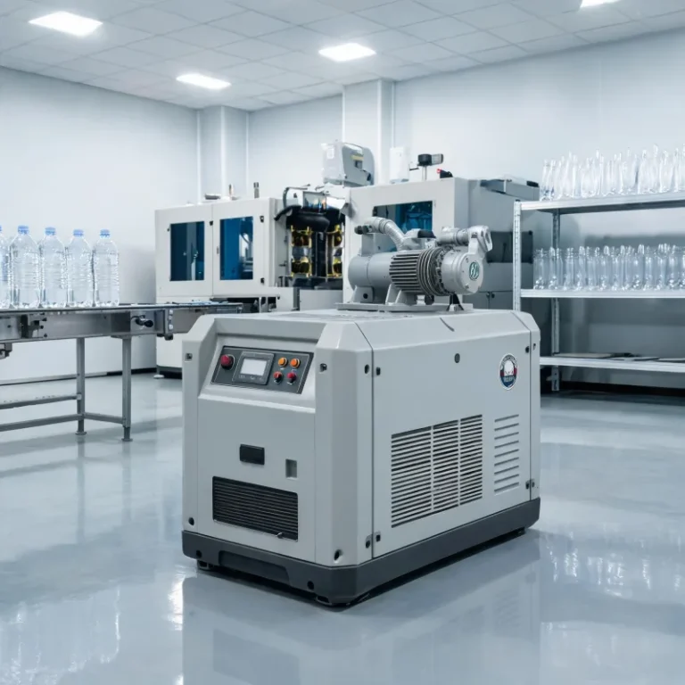 Silent High Pressure Air Compressors for Indoor PET Packaging Workshops