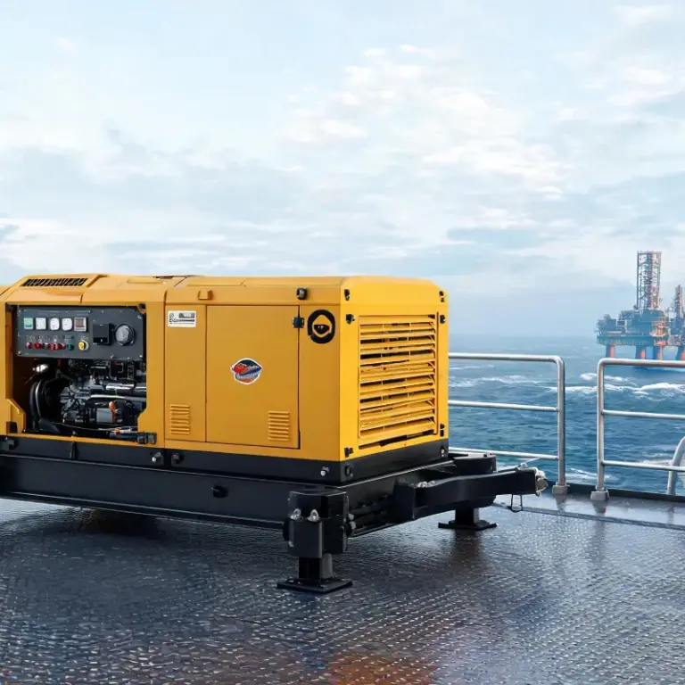 Skid Mounted Diesel Portable Air Compressor for Offshore Engineering Projects