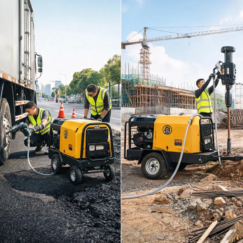 Small vs Large Diesel Portable Air Compressor: Case-Based Decision Guide