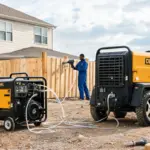 Small vs Large Diesel Portable Air Compressor for Residential Projects