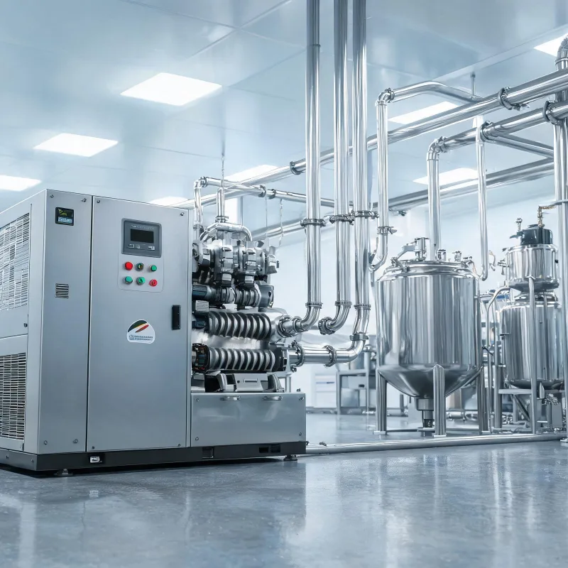 Stainless Steel Pipeline Matching Oil-Free Compressor Food Processing Plant Case
