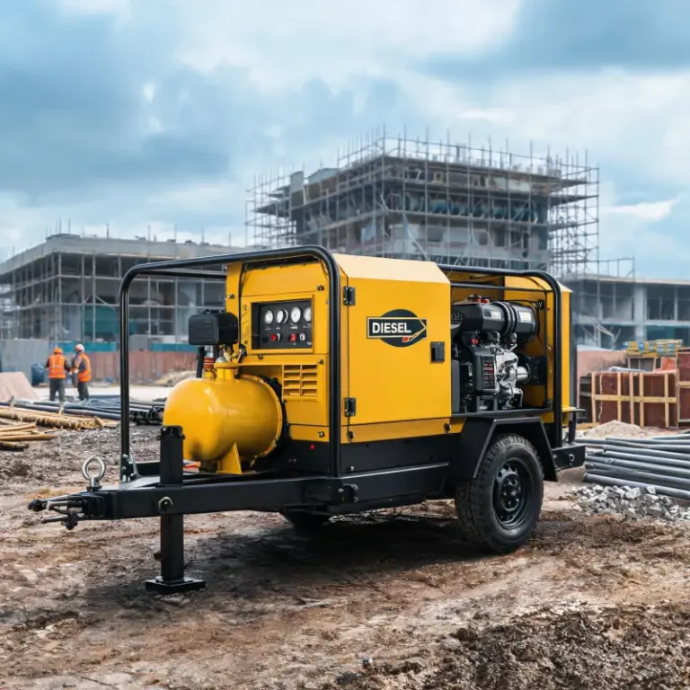 Towable vs Skid-Mounted Diesel Air Compressor for Construction Sites