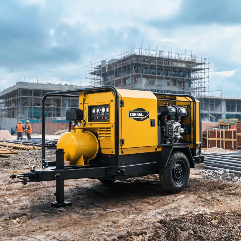 Towable vs Skid-Mounted Diesel Air Compressor for Construction Sites