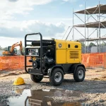 Two Stage Screw Diesel Portable Air Compressor For Small Contractor Projects