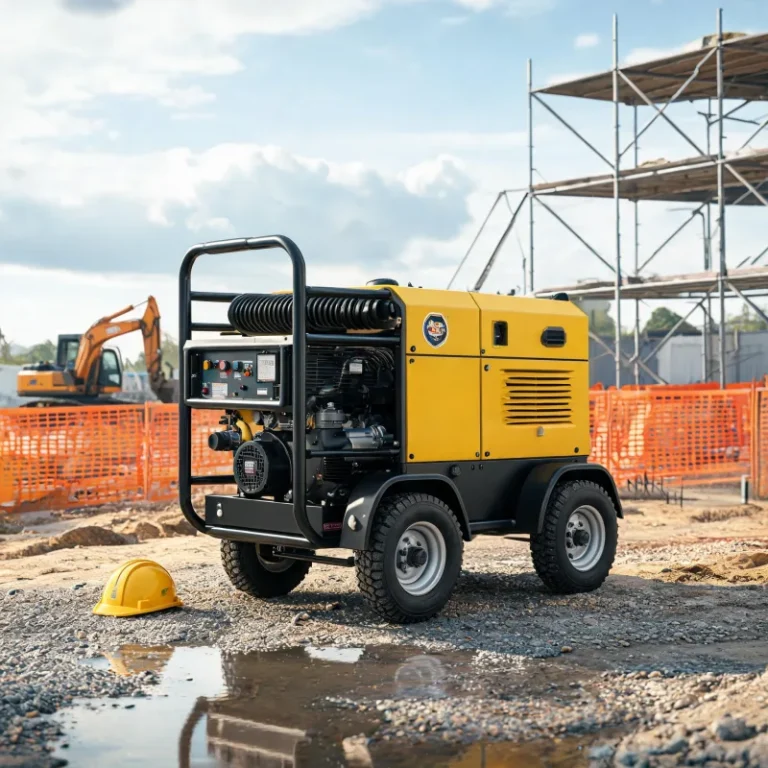 Two Stage Screw Diesel Portable Air Compressor For Small Contractor Projects