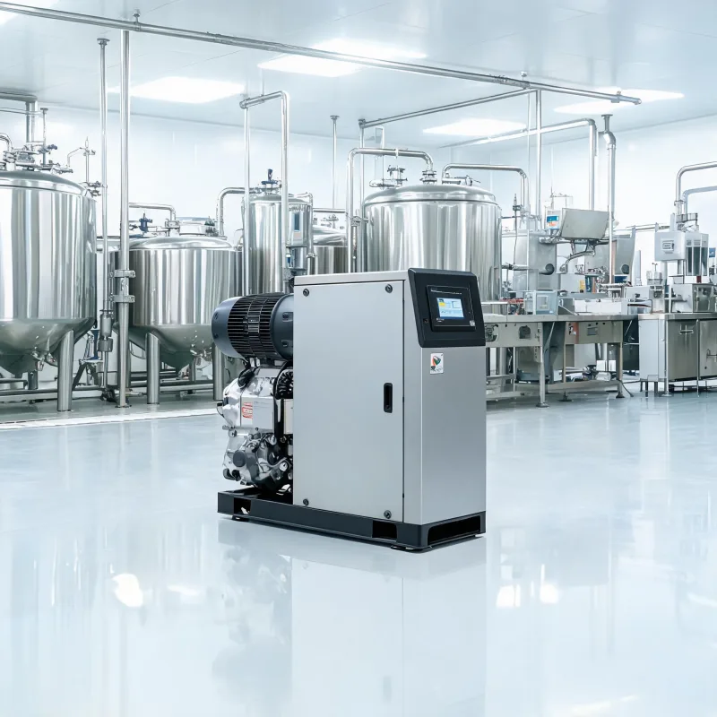 Water Lubricated Oil-Free Compressor Dairy Production Line Project