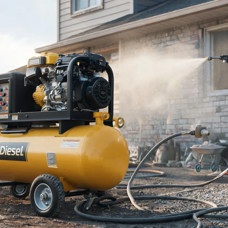 What CFM Do You Need for Residential Sandblasting With a Diesel Portable Air Compressor