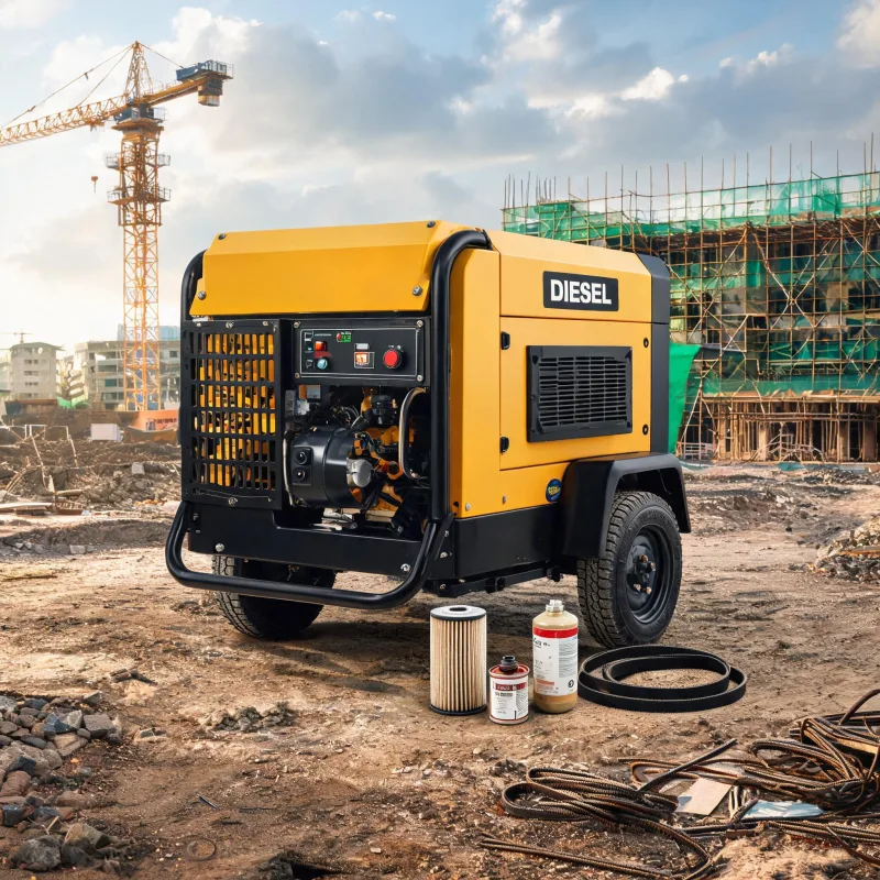 What Replacement Parts Are Required for Routine Diesel Portable Air Compressor Maintenance