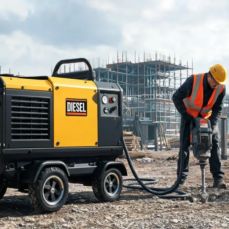 What Size Diesel Portable Air Compressor for Industrial Complete Compressed Air System Design