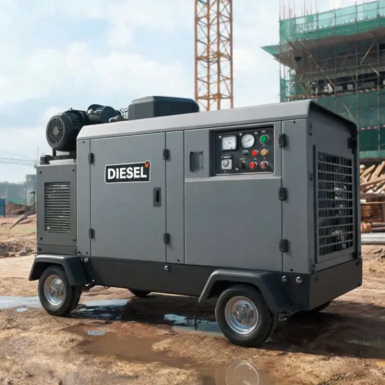 High Pressure Diesel Portable Unit for Industrial Water Lubricated Oil-Free Screw Air Compressors